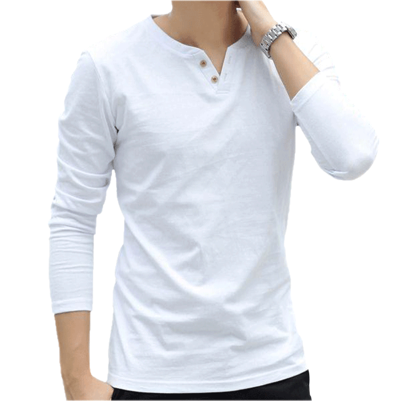 男士长袖t恤上衣服男装打底衫潮流秋季内搭加绒秋衣潮牌棉质体恤