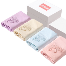 Arctic velvet womens underwear womens cotton crotch mid-waist pure cotton antibacterial large size mothers high-waist belly-control triangle shorts