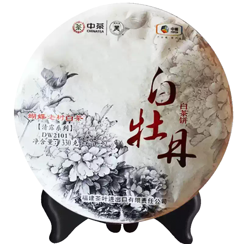 中茶白牡丹罐装散茶福建老树白茶100公克中华老字号一级白茶