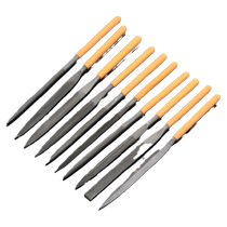 Brocade file steel file woodworking grinding tool triangle semicircle flat plate mini shaping file assorted file set
