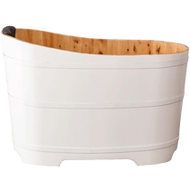 Beauty salon wooden bucket bath bucket full body sweat steam bucket bath solid wooden bucket adult bath bath tub wooden bathtub home