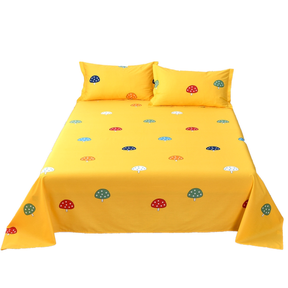 
100% pure cotton bed sheets Spring and autumn pure cotton single piece thickened cotton cartoon single double bed single student children
