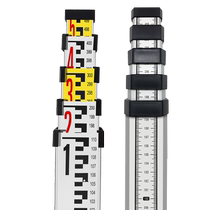 7米塔尺5米铝合金水准仪可伸缩测量尺杆3m刻度量树高度标高尺加厚