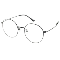 Doctoral glasses can be equipped with myopia lenses anti-blue light glasses metal retro round-frame glasses frames