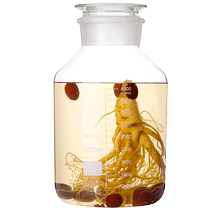 Wine glass bottle thickened wide mouth wine jar household sealed 10 catties high-end special tank with faucet and lid wine bottle