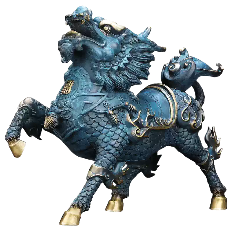 中国 麒麟　置物　f2250410 ctcols_211s053