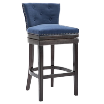 American solid wood bar chair European style swivel backrest bar chair jewelry store counter special household high stool