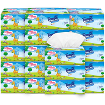 Tempo Depot paper towels childrens soft-tissue 90 pieces 18 packs 4-layer thickened paper full box for home use