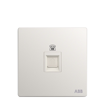 ABB switch socket Xuanzhi frameless Athens white weak current one telephone socket RJ11 four-core AF321