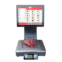 Fruit shop cash register weighing machine fresh food supermarket cooked food vegetable PC scale touch screen electronic scale weighing cash register