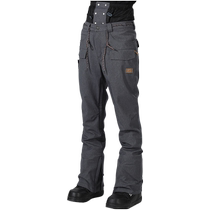 New Korean version of ski pants for men and women single and double board snow pants thin version of ski clothing warm waterproof and breathable snow pants