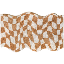 (Qingshan Meisu) Original design of second-hand checkerboard carpet room with cat-like feeling entry door mats
