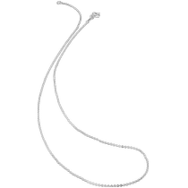 Lukfook Jewelry Pt950 platinum necklace womens O-shaped chain versatile platinum chain priced A03TBPN0004