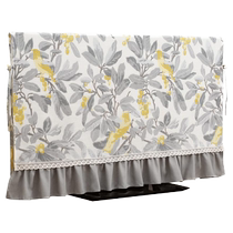 LCD TV cover set curved screen dust cover cloth fabric hanging desktop American European style universal customizable