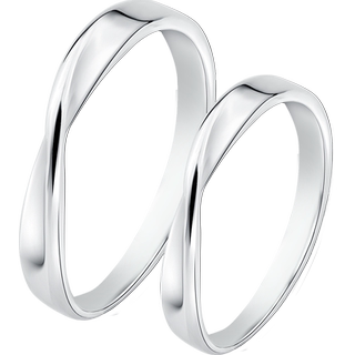 Mobius ring ring opening sterling silver ring