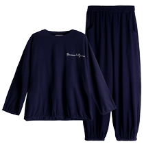 Pajamas for women spring and autumn pure cotton long-sleeved home clothes that can be worn outside and in casual spring Korean style suits