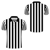 Rugby referee uniform lapel referee short sleeves summer mens and womens games football and basketball referee uniform printed number customization