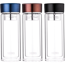 Thermos transparent double-layer glass insulated business cup simple small capacity portable TCGD-300 300ml