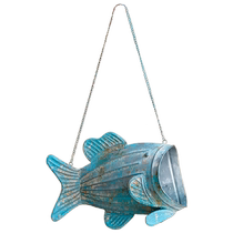 Culvert Flying Fish Tinder Flower-fleur Flower Pots Basket-Lan Decoration Pendentif Grocery Garden Courtyard Balcony Retro Personality