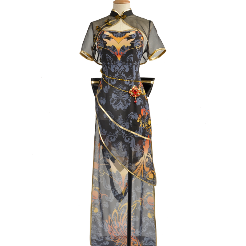 洛天依Cos服女装套装 金丝雀旗袍VocaloidCosplay服饰