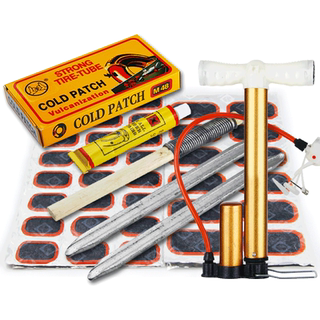 补胎胶片自行车山地车补胎片电动车摩托车补胎打气筒修补工具套装