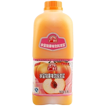 Wide Village Water Honey Peach Juice 1900ml Concentrated Sprint Drink Concentrated Pulp Fruit Juice Sweet Milk Tea Shop Special Raw Material