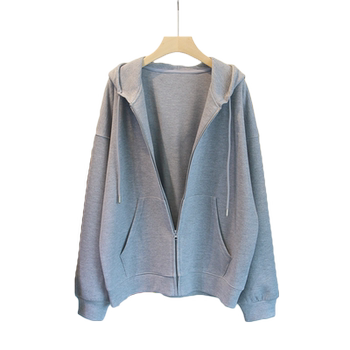 Autumn and winter velvet sweatshirt women's cardigan zipper jacket