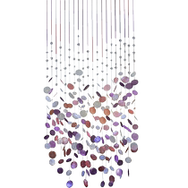 Mijia Shell Bead Curtain Living Room Door Curtain Crystal Partition Curtain Entrance Curtain Bedroom Hanging Curtain Blue Pastoral Curtain