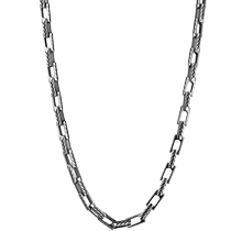 Lukfook Jewelry platinum necklace grass pattern Pt950 platinum chain electric black chain price EFT1P3C0004