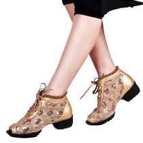 Jiaobaihui off-code clearance 79 pair of original price 169 dance shoes modern dance shoes genuine leather square dance shoes dance shoes