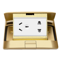 Bull ground plug network ground plug with network cable interface socket all-copper waterproof computer five-hole plus network ground skewer socket