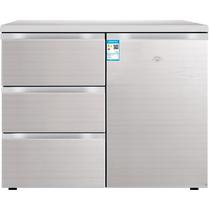 Noble 210L свободно встраиваемый горизонтальный шкаф с четырьмя дверцами домашний коммерческий ультратонкий энергосберегающий небольшой низкий холодильник