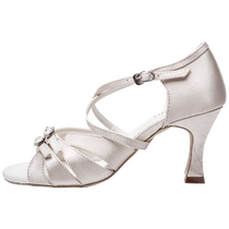 Sansha Latin Dance Shoes for Women Adult Medium Heel Soft Sole Practice Ballroom Dance Rumba Cha Cha Ballroom Dance Shoes