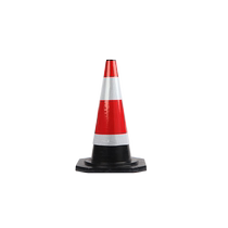 Export high-quality track test drive special 70cm rubber road vertebra traffic reflective cone bucket pile bucket roadblock ice cream cone