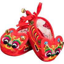 Zhuzhou tiger-head shoes baby one-month-old baby boy and girl soft-soled old cloth shoes thousand-layer sole handmade shoes traditional