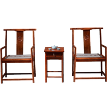 Art Inscription World Flowers Pear Wood Lamp Hung Chair Red Wood Furniture Solid Wood South Palace Chair Hedgehog Purple Sandalwood Official Hat Chair Three Sets