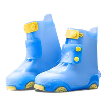 Childrens rain shoe covers are waterproof and non-slip for boys and girls rainproof and wear-resistant rainy day primary school students water shoes foot covers and rain boots.