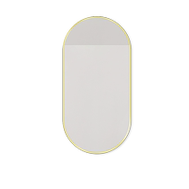 Oval bathroom mirror wall-mounted light luxury bathroom mirror wall-mounted gold frame cosmetic mirror bathroom mirror