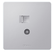 Bull 86 type c socket network cable wired integrated panel double port socket mesh network TV socket