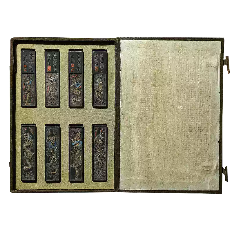 朱砂墨「棲鳳」新安胡開文・仿易水製 O1CN01zzrYcY1H2BYMamYWL_!!