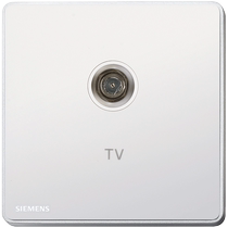 Siemens Ruizhi series switch socket household frameless ivory titanium silver smart one ordinary TV socket