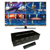 HDMI split screen 4-in-1-out 4-way dnf brick dungeon 4-on video splitter 4-in 1 out splicer