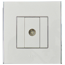 TCL switch socket Legrand switch panel A8 computer phone socket with silver edge information socket panel