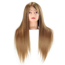 Dummy head model head hairdressing school hair braiding makeup wig hair mold bracket mold head simulated hair doll head