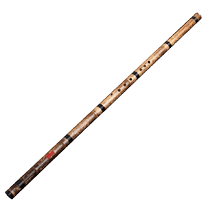 Introduction to Xiao musical instrument playing for beginners professional adults zero-based self-study one section of purple bamboo row holes short eight-hole flute