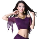 Belly dance practice clothes mesh top Feimei