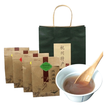 Hangzhou Special Production Rush Drink Sky Lotus Root Poudre Spoon 150 gr * 4 Bags Osmanthus Red Date Original Taste Longjing Instant West Lake Lotus Root