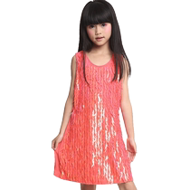 Feimei new childrens Latin dance clothing girls practice clothes girls Latin dance performance practice clothes set