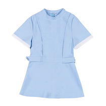 Nurse uniform womens long and short-sleeved split suit beauty salon cotton spring and summer dental oral plastic surgeon work clothes high-end