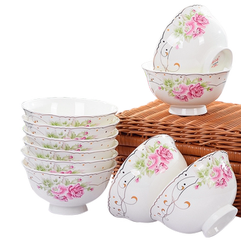 Jingdezhen 5 ນິ້ວກະດູກຈີນໂຖປັດສະວະສູງ 4.5 ນິ້ວຊາມເຂົ້າຈີນຕ້ານ scalding ໂຖປັດສະວະ porcelain